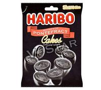 2 x BAGS HARIIBO SWEETS PACKS - FRESH STOCK (HARIIBO PONTEFRACT CAKE 160g)