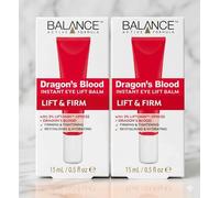 2 x Balance Dragons Blood Instant Eye Lift Cream Balm 15ml - Firming