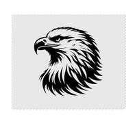 2 x 'Bald Eagle Head' Microfibre Lens/Glasses Cleaning Cloths (LC00032427)
