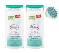 2 x Balea Med Anti-Dandruff Ultra Sensitive Shampoo (250 ml each) + Bonus Scalp Brush