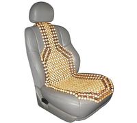 2 x Baobab Back Support Massaging Beaded Natural Wood Wooden Seat Cover Cushions