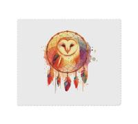 2 x 'Barn Owl Dreamcatcher' Microfibre Lens/Glasses Cleaning Cloths (LC00028125)