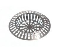 2 x Bath Sink STRAINERS Anti Clog Hair Waste Trap Chromed Plastic 70MM