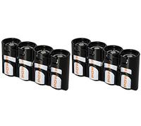 2 X Battery Holder by Powerpax CR123 Battery Caddy, Black, 4-Pack Each Holder Carries 4 CR123 Batteries