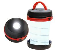 2 X Battery Powered Folding Lanterns - Pop Up Portable Camping Torch Lights With Carry Or Hanging Handle - Each H13 X 8.5Cm