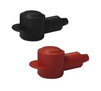 2 x Battery Terminal Angled Stud Covers Positive & Negative 4-6mm Cable Entry