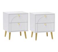 2 X Bedside Cabinets Drawers Nightstand Bedroom Storage Units Set