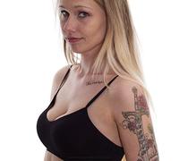 2 x Believe in yourself & Don't lose Hope Tattoo Lettering - Temporary Fake Tattoo in Black - No China (2)