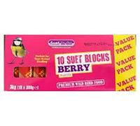 2 x Berry Suet Block Wild Bird Treat, 10 x 300 g