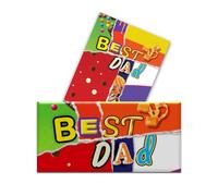 2 x Best Dad Funny Chocolate Novelty Wrappers Insults Joke Valentines Fathers Mothers Day Birthday Secret Santa Gift Present Rude (Chocolate Bar Not Included)