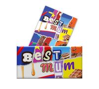 2 x Best Mum Chocolate Novelty Wrappers Insults Mothers Day Love Gift Present Rude Funny (Chocolate BAR NOT Included)