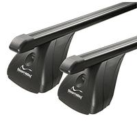 2 x Bicycle Carrier VDP Premium Aluminium + Roof Rack Original Steel Compatible with Renault Megane III SW 5-Door 2009-2016