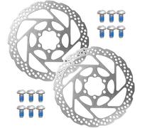 2 x Bicycle Disc Brake Discs for Shimano SMRT 56 S 160mm 6 Holes for BRM 485 Standard with 12 Screws 160mm