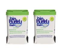 2 x BIN BUDDY CITRUS ZING WITH CITRONELLA WHEELIE BIN FRESHENER 450g
