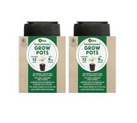 2 X Biodegradable Seedling Grow Tubes Vitax Pack Of 12 Round 9Cm Pots