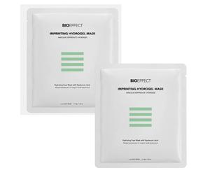 2 x BIOEFFECT Imprinting Hydrogel Face Mask 30g Hyaluronic Acid Hydrating NEW