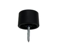 2 x Black 30mm Rubber Door Stops Door/Wall Protectors by Swish.