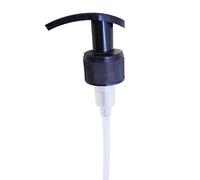 2 x Black Lotion Pumps for 28mm Bottles - Replacement Soap Dispenser Top 28/410