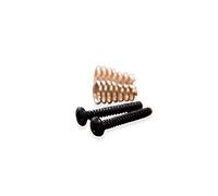 2 x Black Single Coil Pickup Screws for Wilkinson Vintage Stratocaster, Telecaster, Guitars (Set of 2, Black)
