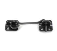 2 x Black Wire Cabin Hook GATE Garden