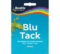 2 x Blu Tack Original Reusable Adhesive Putty Strong Hold Easy Removal Sticky Tack for Posters Photos Crafts Decorations School Office Home Wall Mounting Clean Wall Safe Indoor Use