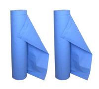 2 x BLUE Couch Hygiene Rolls - 20" Wide x 40m Long | Paper Couch Roll for Medical Exam Table Paper, Massage, Beauty Bed & Hospitality