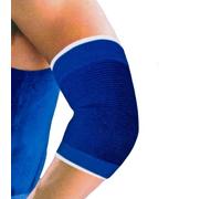 2 x Blue Elasticated Elbow Support Sleeve Brace Wrap Guard Bandage Pad Arm Gym by HISPUK