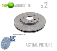2x Brake Discs Pair Vented Front 276mm ADG043168 Blue Print Set 0569069 0569073