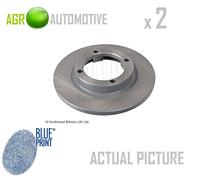 2 x BLUE PRINT FRONT BRAKE DISCS SET BRAKING DISCS PAIR OE REPLACEMENT ADK84302