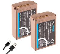 2 x Blumax Battery Compatible with Olympus BLX-1 2600 mAh BLX1 with USB Type-C Charging Socket for Olympus OM-1 / OM-1 Mark II/OM-3 & OM System OM-1