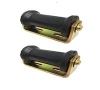 2 x Boat trailer bracket with 200mm flat keel roller 19mm bore LMX2124