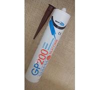 2 x Bond It Brown GP200 Contractors Grade LMA Silicone Sealant High Modulus Kitchen Bathroom