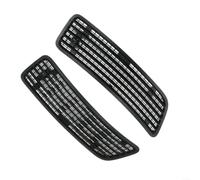 2 x Bonnet Ventilation Grille Top Front Matte Black ABS For | For Mercedes Benz S550 W221 2007-2013, replacement for 2218800205 2218800305 pair left for right