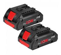 2 X Bosch 1600A016Gb Procore Gba 18V 4.0Ah Lithium Ion Battery Cordless
