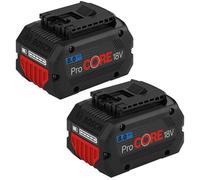 2 X Bosch 1600A016Gk Procore Gba 18V 8.0Ah Lithium Ion Battery Cordless