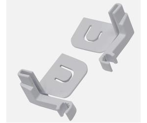 2 x Bosch Built-in Upright Freezer Door Hinge Clips White GIN81 GIN31 GIN41