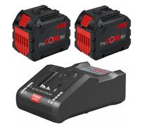 2 X Bosch Procore Gba 18V 12.0Ah Lithium Ion Batteries & Charger Kit 1600A016Gz