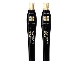 2 x Bourjois Paris Twist Up The Volume 8 ml (Pack of 2), 01 Ultra Black