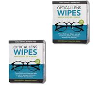2 x Boxes of 50 Individually Wrapped Optical Lens Cleaning Wipes (100 Total) + 2 Random Motivational Reward Stickers - Streak-Free Glasses Wipes for Lenses, Screens, and Cameras - Bundle by Kevagh