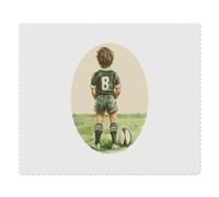 2 x 'Boy with Rugby Ball' Microfibre Lens/Glasses Cleaning Cloths (LC00032119)