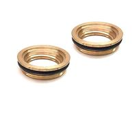 2 x Brass Adaptor Bushes for Ceramic tap Cartridge Compatible 3409R (28mm Thread) 133.0069.390