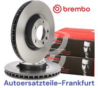 2 x Brembo brake discs ø360 mm front for Porsche Cayenne 92A + VW Touareg 7P5