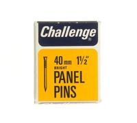 2 X Bright Panel Pins 40mm 40G Packs Steel Woodwork Nails Fixings