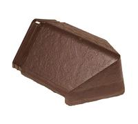 2 x Brown Enviro Tile Roof Hip End Cap Slate Lightweight Synthetic Plastic Roofing