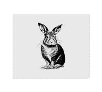 2 x 'Brown Hare Rabbit' Microfibre Lens/Glasses Cleaning Cloths (LC00023229)