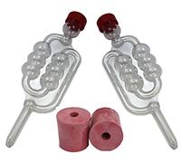2 x Bubbler Airlocks with Rubber Bungs for Homebrew