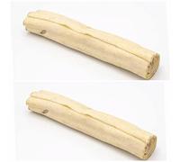 2 X Buffalo 8" Peanut Butter Dog Rolls Natural Long-Lasting Rawhide Alternative Chew Treats