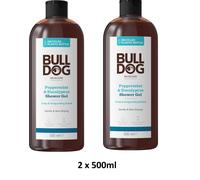 2 x Bulldog Skincare Peppermint & Eucalyptus Shower Gel 500ml