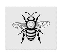 2 x 'Bumble Bee' Microfibre Lens/Glasses Cleaning Cloths (LC00029890)