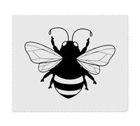 2 x 'Bumble Bee' Microfibre Lens/Glasses Cleaning Cloths (LC00032544)